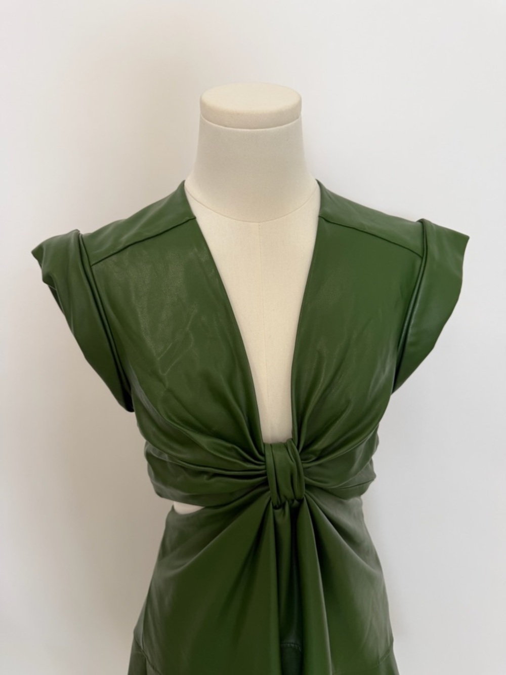 A.L.C. Lexi Dress in Forest Green - Picture 4 of 10